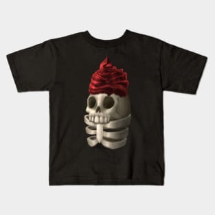 Skeleton cupcake Kids T-Shirt